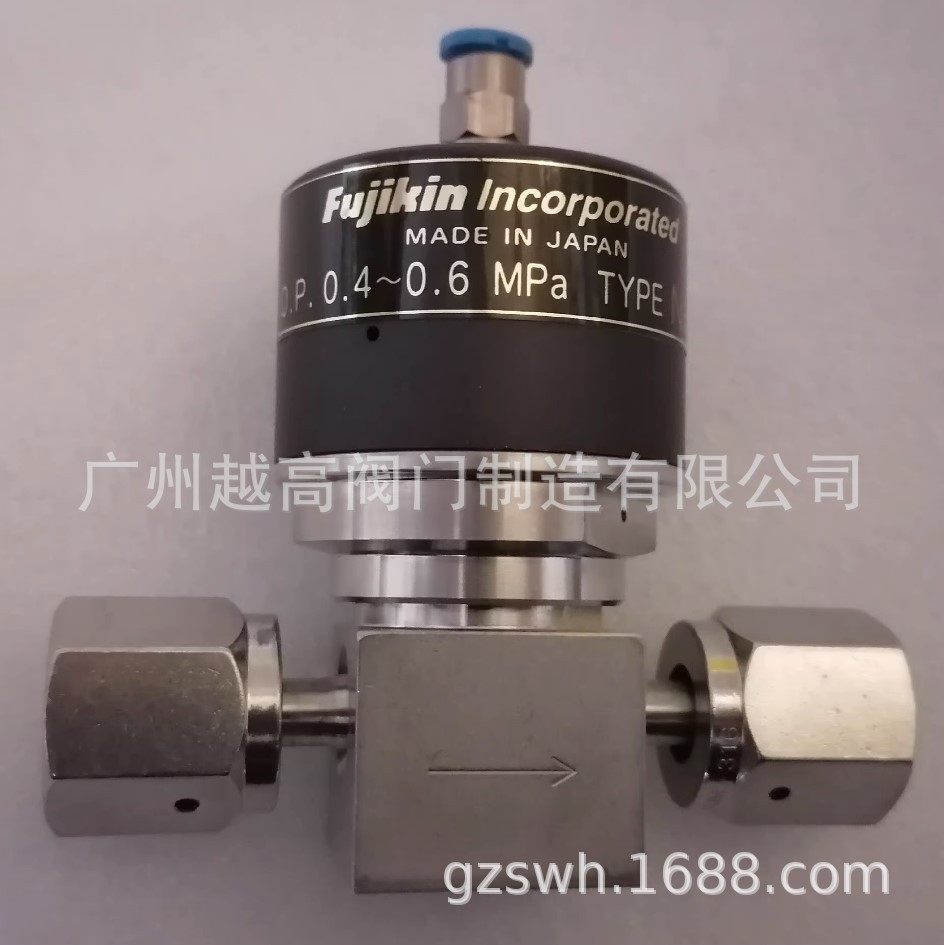 富士金FUJIKIN气动隔膜阀FUSDM调压阀FUSDM手动球阀ROHS 3/8"现货