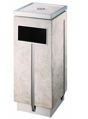 酒店烟灰桶南方GPX-14B商城浅灰色古堡灰真大理石果皮垃圾桶