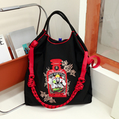 斜挎包大容量尼龙购物袋日系ball 新款 手提女包2025新款 chain环保