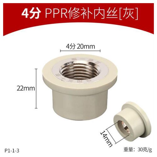 4分6分1寸PPR修补内丝接头内牙坏牙修复器20 25 32PPR热熔管配件