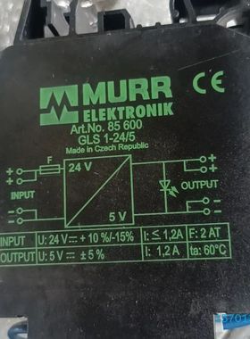 【顺庆】MURR 进口德国穆尔Art.No.85600 24V 光电【议价】
