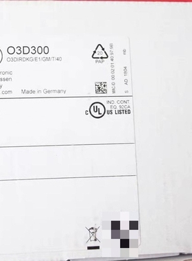 【顺庆】Ifm O3D300 易福门全新3D传感器 O3DIRDKG【议价】