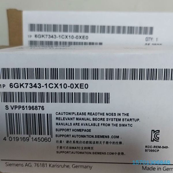 【顺庆】6GK7343-1CX10-0XE0全新西门子模块质保一年【议价】