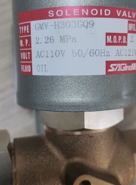 【顺庆】GMV-H303GQ9电磁阀，电压110V【议价】