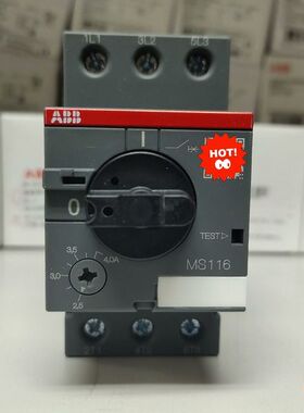 【顺庆】ABB原装电动机保护用断路器MS116 - 4  1SAM2【议价】