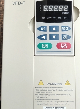 【顺庆】台达变频器0.75KW，VFD007F43A，实物拍摄成色如【议价】