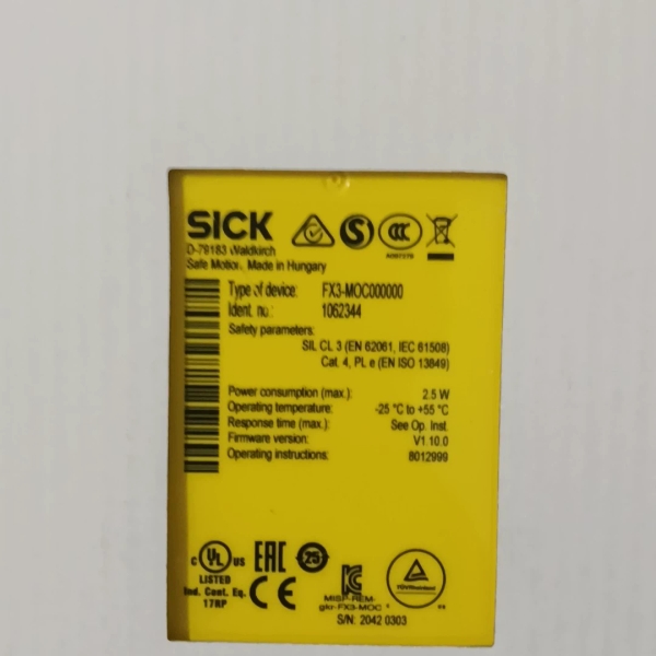 【顺庆】西克安全继电器FX3-M0C000000全新原装正品，实物拍【议