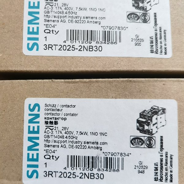 【顺庆】西门子，3RT2025-2NB30,全新原装正品现货2件。【议价】