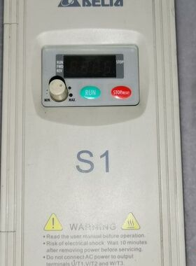 【顺庆】台达S1变频器1.5KW220V，VFD015S21A成色漂【议价】