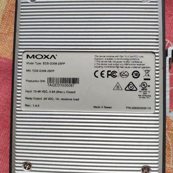 【顺庆】Moxa G308 交换机EDS-G308-2SFP，工程破【议价】
