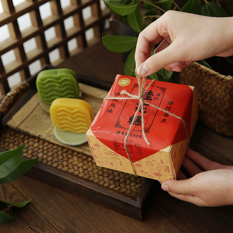 杭策小方盒伴手礼糕点桂花糕龙井