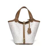 广西非遗壮锦素白几何纹复古菜篮子包高级感小众斜挎手提包托特包