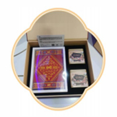 广西非遗壮锦康寿礼 3礼盒装 包含2盒六堡茶盒和1条壮锦特色围巾