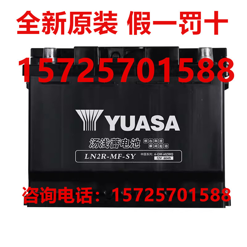 汤浅蓄电池12V60AH 小车电池适配长安逸动/悦翔/莲花汽车电瓶LN2R