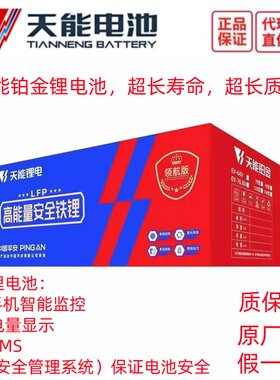 天能锂电池适用电动叉车洗地机