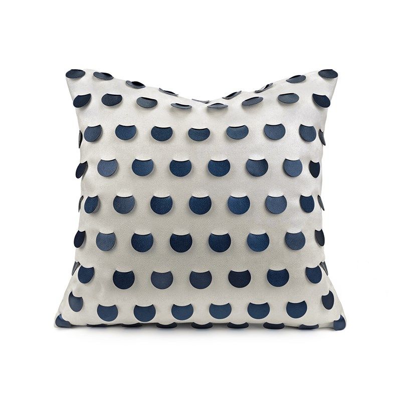设计师款抱枕沙发客厅轻奢简约米白蓝皮圆片拼P接抱枕定制软靠枕,居家布艺,靠垫/抱枕,淘宝优惠券,粉丝福利购,淘宝优惠卷