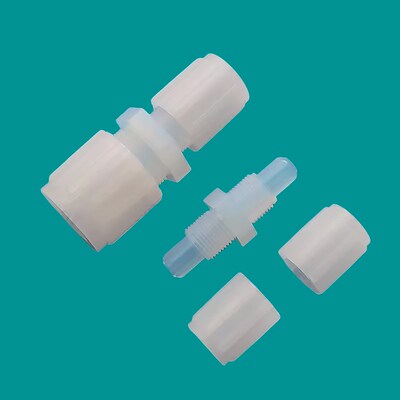 PFA扩口式接头PFA大小头转接D头PFA直通耐强酸耐强碱耐高温