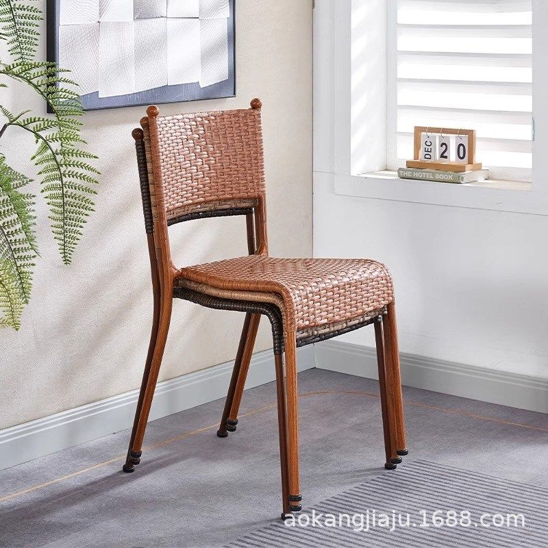 简约现代家用餐厅餐椅酒店靠x背椅休闲塑料滕餐厅椅成人整装餐桌,商业/办公家具,办公电脑椅/职员椅,淘宝优惠券,粉丝福利购,淘宝优惠卷