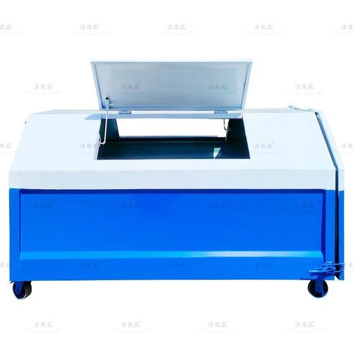 7方8方大容量街道工厂q垃圾收集箱 户外带轮带盖垃圾箱 勾臂箱