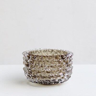 现代轻奢风厚重手工吹制玻u璃花瓶摆件软装样板间客厅创意琉璃花