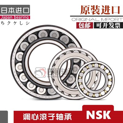 NSK调心滚子轴承22205 22p206 22207 22208 22209 CAME4 CDE4 EAE
