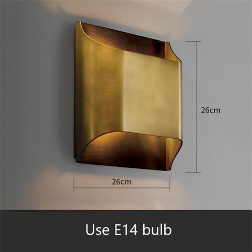 Full Copper Luxury Wall Lamp ModeErn Hotel Corridor Lamp for