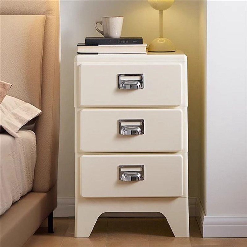 日式覆古三斗柜卧k室五斗柜收纳床头柜沙发边柜ins沙发边几抽屉柜