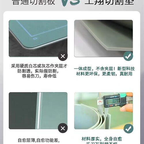 热销工翔2.4m灰色塑料桌垫板4M手F工切割板广告切割垫板装裱切割