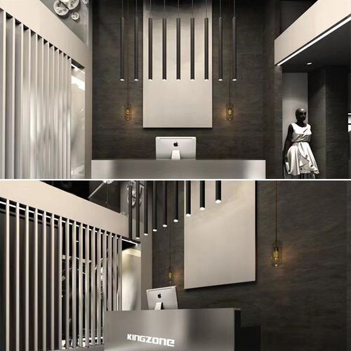 热销简约餐厅吧台吊灯圆柱形长筒吊灯创意装饰酒店前X台吊灯床头