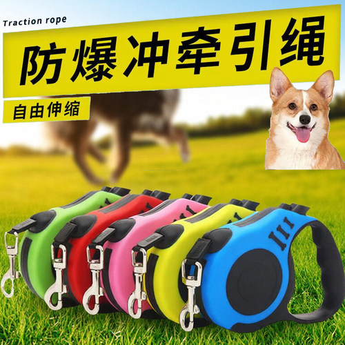 狗狗牵引绳自动伸缩遛狗绳