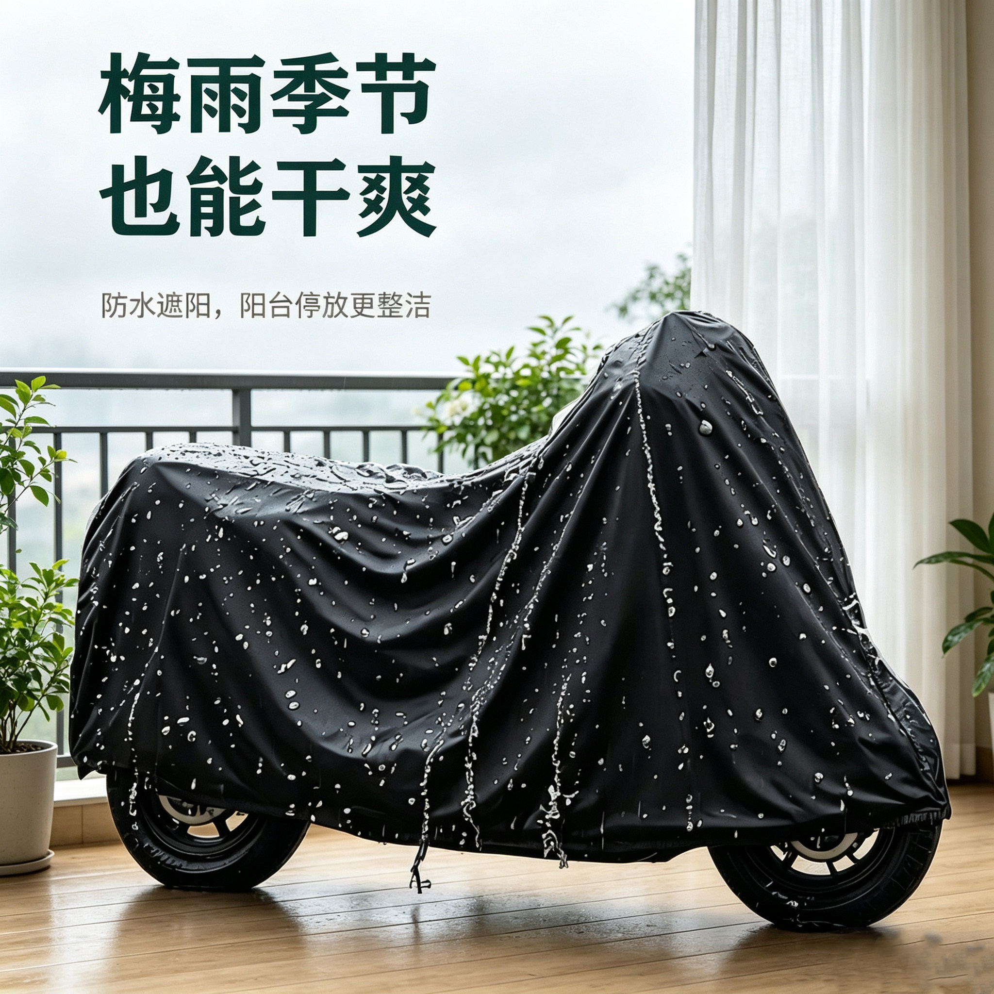 电动车防雨罩加厚车罩防晒通用摩托车电瓶车衣遮雨挡风自行车雨披
