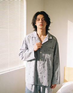 睡衣纯棉套装 一百棉双层纱提花长袖 全棉 2638