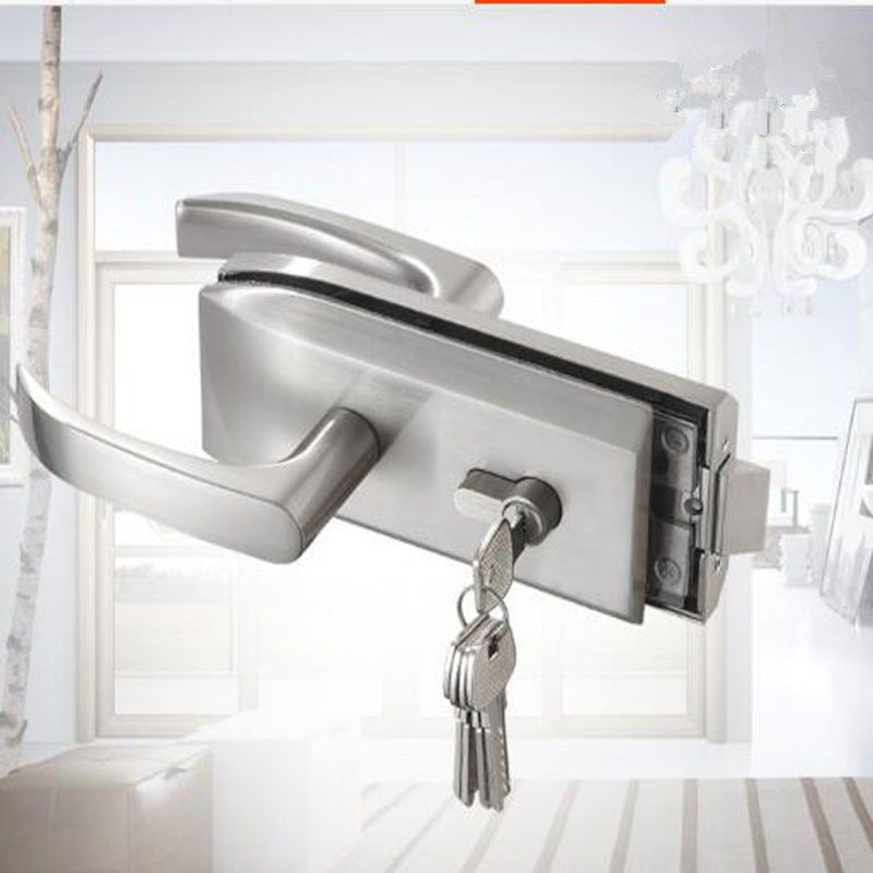 发毅厂家04f0办公隔断门锁玻璃门执手锁高隔门锁精品304玻璃门锁