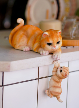 爆款创意可爱小猫咪摆件花园庭院B幼儿园民宿布置家居桌面装饰品