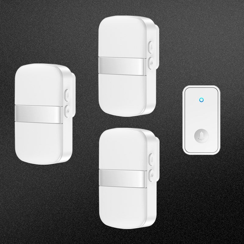 防水家用智能超远距离自发电无线门铃开关R一拖三老人呼叫器,电子/电工,楼宇对讲设备,淘宝优惠券,粉丝福利购,淘宝优惠卷