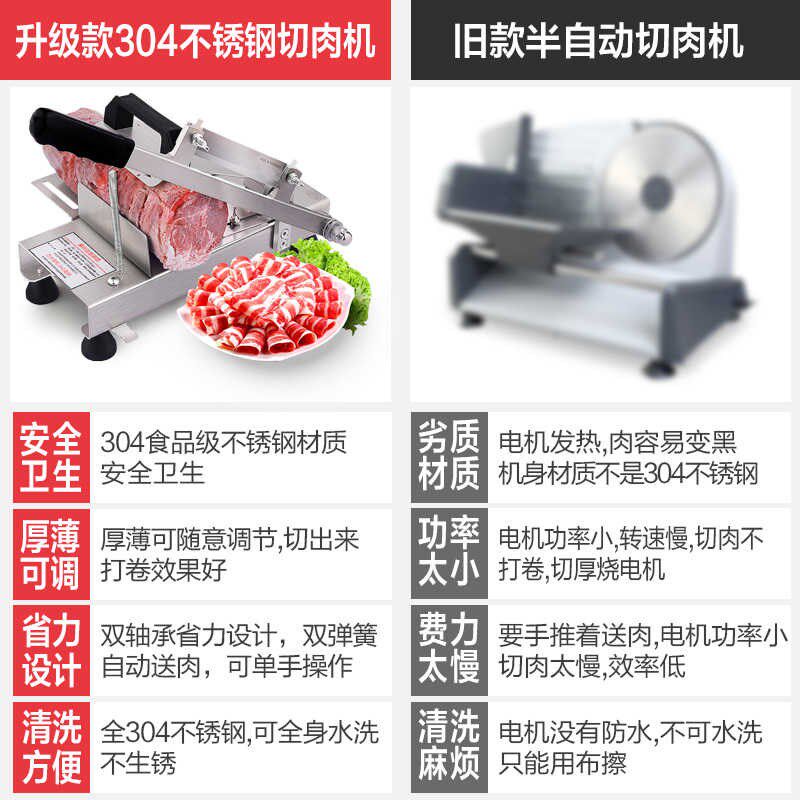 羊肉卷切片机家用手动o削肉片机牛肉切肉机肥牛刨肉机神器2023新