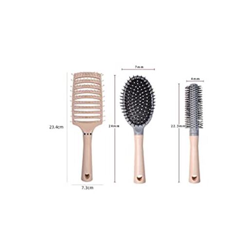 极速3Pcs Hair Brush Set Paddle HCair Brush Comb Set for Wome
