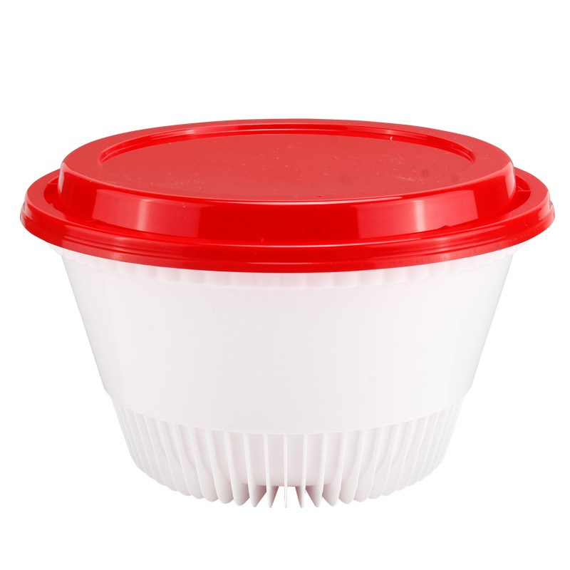 金绿宝一次性外卖打包o碗圆形加厚塑料防漏防烫汤碗麻辣烫盖浇饭.