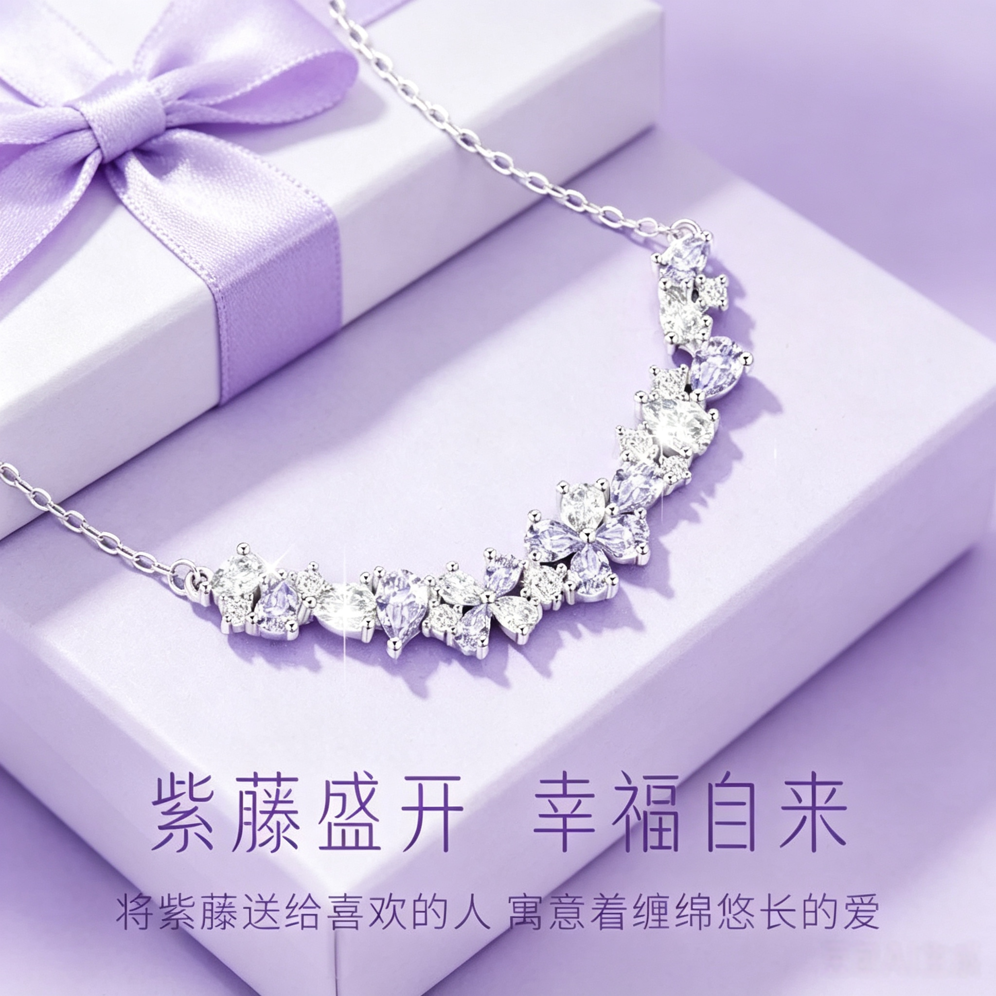 紫藤花手链女生日520礼物送女朋友闺蜜学生老婆情人节实用礼物