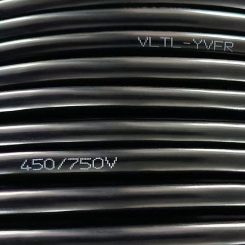 万邦VLTL-YVFR4x0.5mm²耐油耐寒丁腈软电缆阻燃耐火电线绝缘电缆