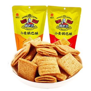 四川特产黄老五小麦锅巴酥香酥脆口锅巴成都办公室休闲零食小吃