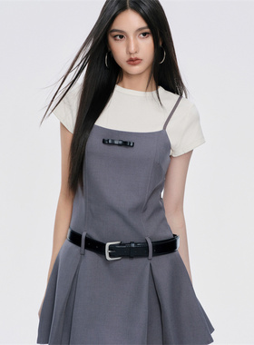 CHILL ZOEY 蝴蝶结百褶吊带裙 法式绝美吊带连衣裙2026新款女夏