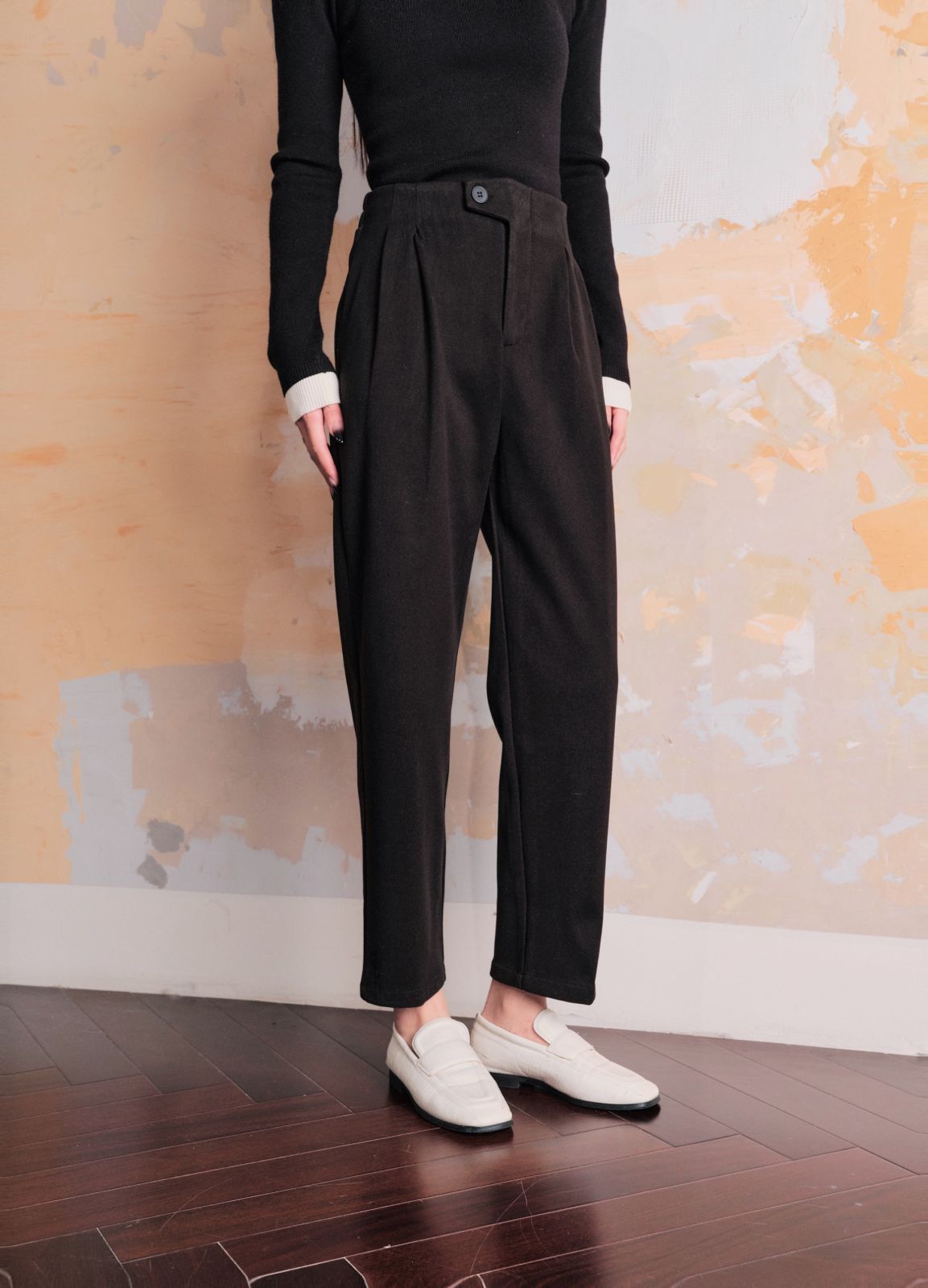 CHILL ZOEY两色休闲裤2023春冬新款时尚百搭休闲裤