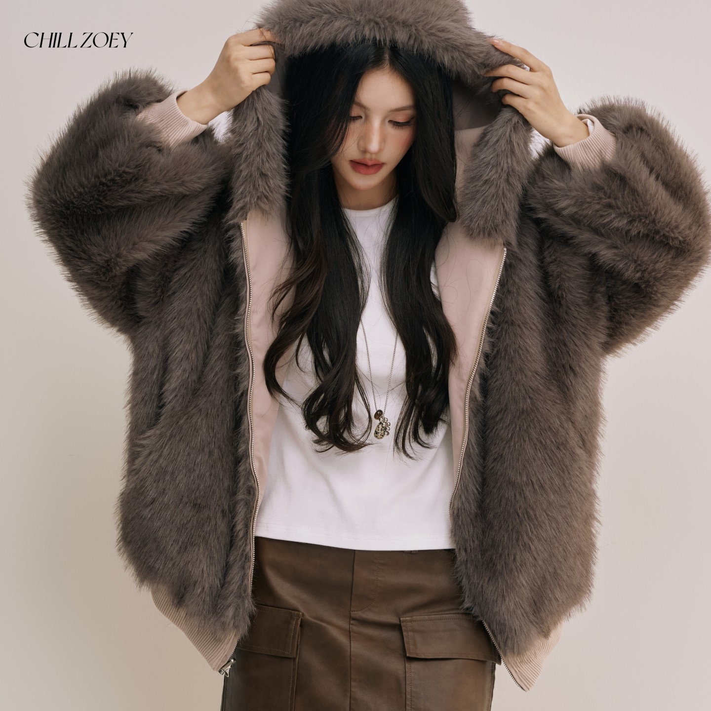 CHILLZOEY豆砂两面穿外套女秋冬