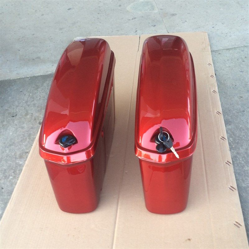 适用建设雅马哈JYM125-5/6劲悍YBR125SP边箱后尾箱后侧.箱透明红