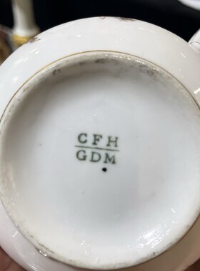 法国利摩a日手绘蓝色小雏菊三件套