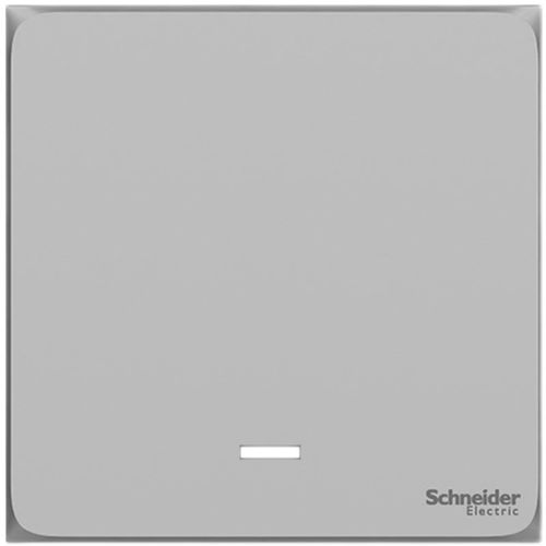 施耐德皓呈荧光灰20A双极v开关带指示灯港式冷气灯曲开关浴霸开关