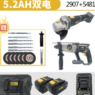 极速20V充电式电锤钻三功能锂电冲击钻电锤F钻电钻电镐5481-Li-20