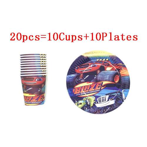 新品Blaze and the Monster MachineDs Birthday Party Set Decor