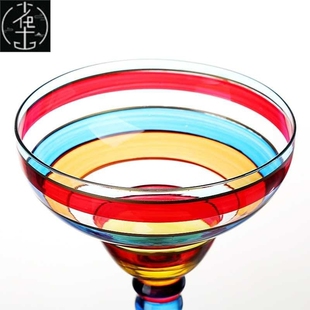 Cocktail Champa 新品 Colorful Goblet Cup Europe Haandmade cup